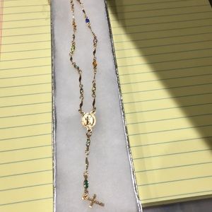 Multi colored stone necklace